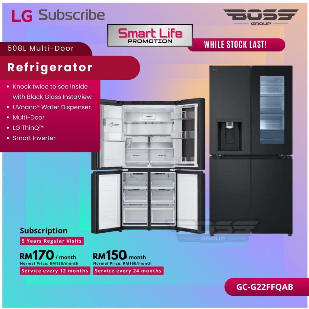 peti sejuk lg instaview